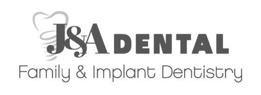 Logo of JSA Dental, featuring stylized tooth and implant imagery