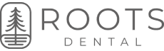 Logo of Roots Dental with modern typography