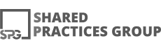 Logo of Shared Practices Group featuring minimalist typography