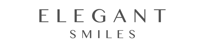 Logo for Elegant Smiles dental clinic in a sleek black font