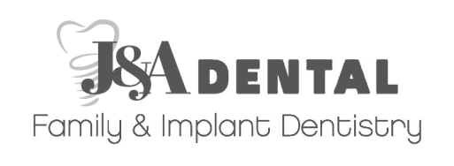 Logo of JSA Dental, featuring stylized tooth and implant imagery